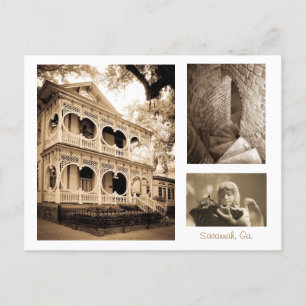 Gingerbrot House - Savannah, GA Postkarte