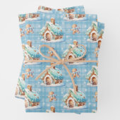 Gingerbrot House Snow Gingerbread Baby Geschenkpapier Set (Beispiel)