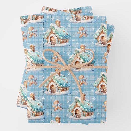 Gingerbrot House Snow Gingerbread Baby Geschenkpapier Set (Beispiel)