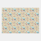 Gingerbrot House Snow Gingerbread Baby Geschenkpapier Set (Vorderseite)