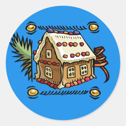 Gingerbrot House Stickers (Vorderseite)