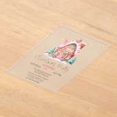 Gingerbrot House String Lights Weihnachten Acryleinladungen (Ablage )