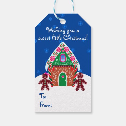 Gingerbrot House Sweet Christmas Baking Geschenkanhänger (Rückseite)