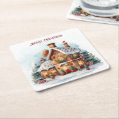 Gingerbrot House Weihnachtsfeiertag Untersetzer (angewinkelt)