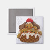 Gingerbrot Ice Cream Sweeties Magnet (Vorderseite/Rückseite)