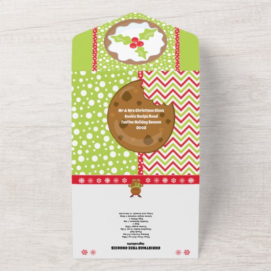 Gingerbrot Junge Weihnachts Pudding Cookie Rezept All In One Einladung (Außenbereich)