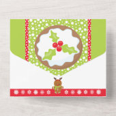 Gingerbrot Junge Weihnachts Pudding Cookie Rezept All In One Einladung (Rückseite)