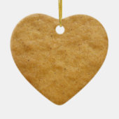 Gingerbrot-Kekse-Herzform - Zimt Keramikornament (Vorne)