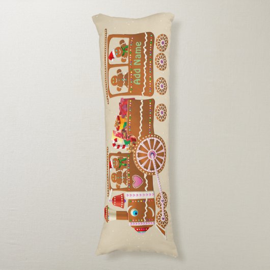 Gingerbrot-Kekse Seitenschläferkissen (Vorderseite Vertikal)