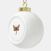 Gingerbrot Keramik Kugel-Ornament (Rechts)