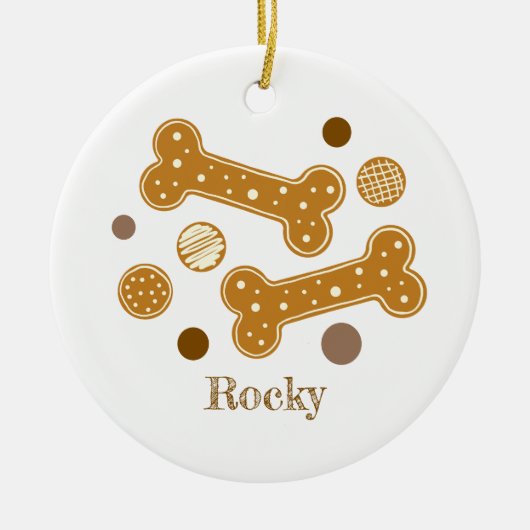 Gingerbrot Keramik Ornament (Vorne)