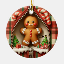 Gingerbrot Keramik Ornament