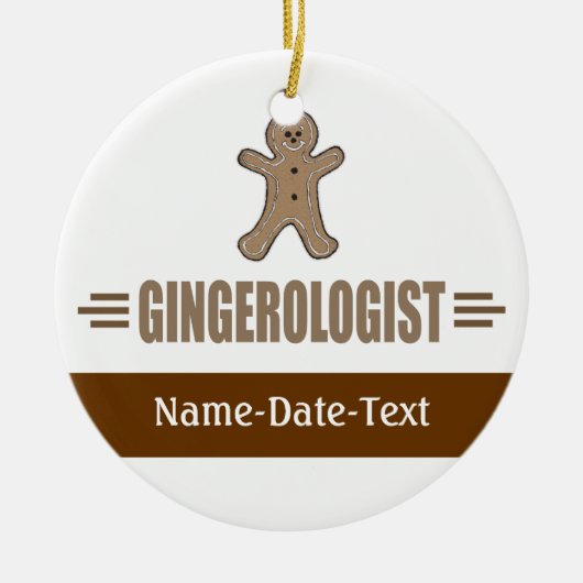 Gingerbrot Keramikornament (Vorne)