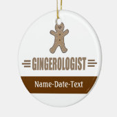 Gingerbrot Keramikornament (Links)