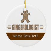 Gingerbrot Keramikornament (Hinten)