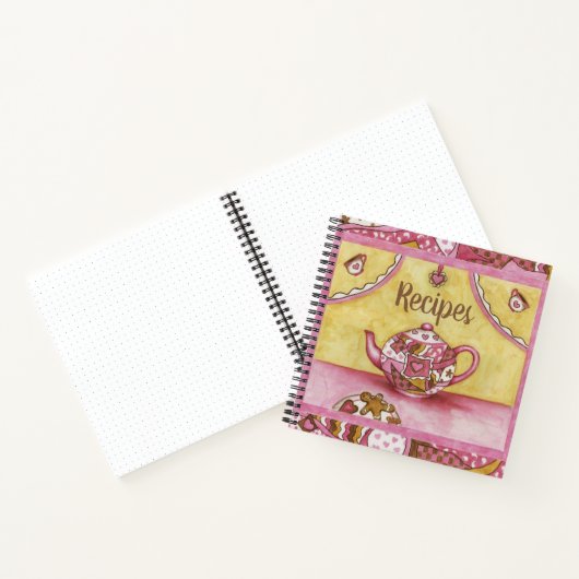 Gingerbrot Kitchen Rezept Notebook Notizblock (Innenseite)