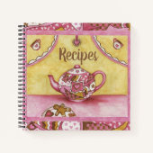 Gingerbrot Kitchen Rezept Notebook Notizblock (Vorderseite)