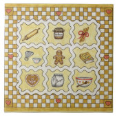 Gingerbrot Kitchen Trivet Tile Fliese (Vorderseite)