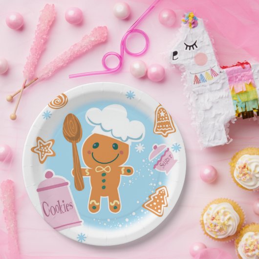 Gingerbrot Koch Paper Teller (Party)