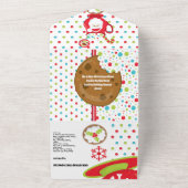 Gingerbrot-Kochkarte "Hot-Cocoa-santa" All In One Einladung (Außenbereich)