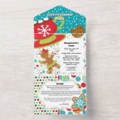 Gingerbrot-Kochkarte "Hot-Cocoa-santa" All In One Einladung (Innen Boden)