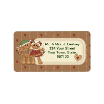 Gingerbrot Land Weihnachtsadressen Labels
