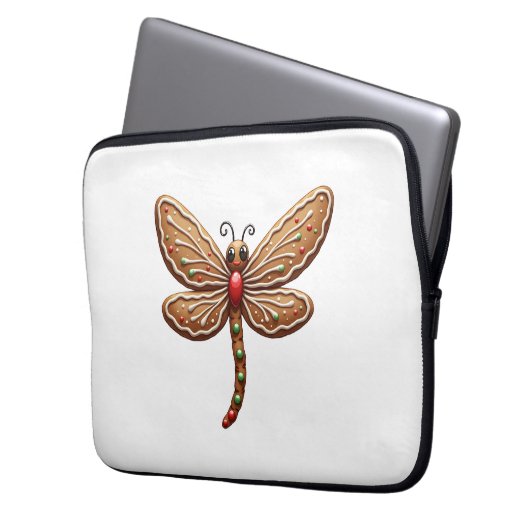 Gingerbrot Laptopschutzhülle (Vorderseite Links)