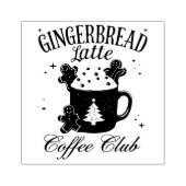 Gingerbrot Latte Coffee Club Gummistempel (Prägung)