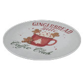 Gingerbrot Latte Coffee Club Schneidebrett (Ecke)