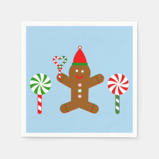 Gingerbrot Man #1 Napkins Serviette (Vorderseite)