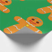 Gingerbrot Man 2 Wrapping Paper Geschenkpapier (Ecke)