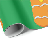 Gingerbrot Man 2 Wrapping Paper Geschenkpapier (Rolleneckpunkt)