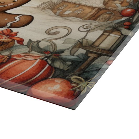 Gingerbrot Man #9 Küchenschneidebrett Schneidebrett (Ecke)