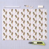 Gingerbrot Man Candy Cane Holiday Tissue Seidenpapier (Handwerk)