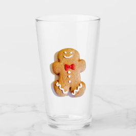Gingerbrot Man Cookie Holiday 4Stella Glas