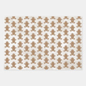 Gingerbrot Man Cookie Snowflake Holiday Baking Geschenkpapier Set (Vorderseite 3)