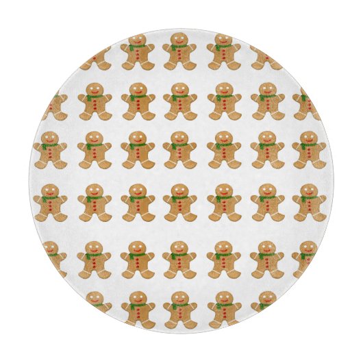 Gingerbrot Man Cutting Board Schneidebrett (Vorderseite)