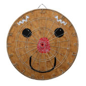 Gingerbrot Man Face Dartboard Dartscheibe (vorne)