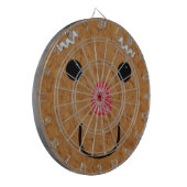 Gingerbrot Man Face Dartboard Dartscheibe (Vorderseite Links)