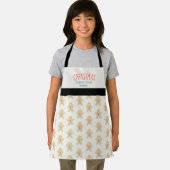 Gingerbrot Man Muster Weihnachtsbackteam Schürze (Insitu)