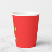 Gingerbrot Man on Red Paper Cup Pappbecher (Links)