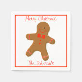 Gingerbrot Man Paper Napkins Serviette (Vorderseite)