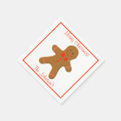 Gingerbrot Man Paper Napkins Serviette (Ecke)