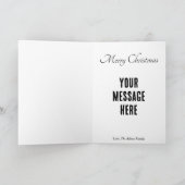 Gingerbrot Man Retro Concept Art Holiday Card Feiertagskarte (Innenseite)