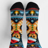 Gingerbrot man Sock Socken (Oben)