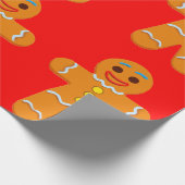 Gingerbrot Man Wrapping Paper Geschenkpapier (Ecke)