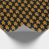 Gingerbrot Man Wrapping Paper Geschenkpapier (Ecke)