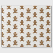 Gingerbrot Man Wrapping Paper Geschenkpapier (Flach)