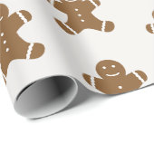 Gingerbrot Man Wrapping Paper Geschenkpapier (Rolleneckpunkt)