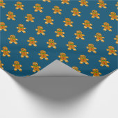 Gingerbrot Man Wrapping Paper Geschenkpapier (Ecke)